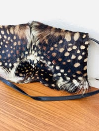 Image 3 of Vintage 1970s Halston Mohawk Fur Envelope Bag / Purse