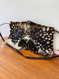 Image 4 of Vintage 1970s Halston Mohawk Fur Envelope Bag / Purse