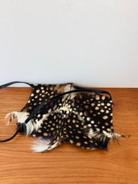Image 5 of Vintage 1970s Halston Mohawk Fur Envelope Bag / Purse