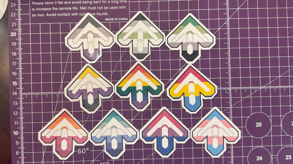 Image of DDR Pride Arrow Stickers
