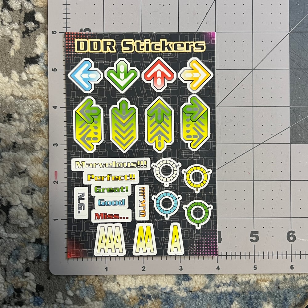 Image of DDR Sticker sheet