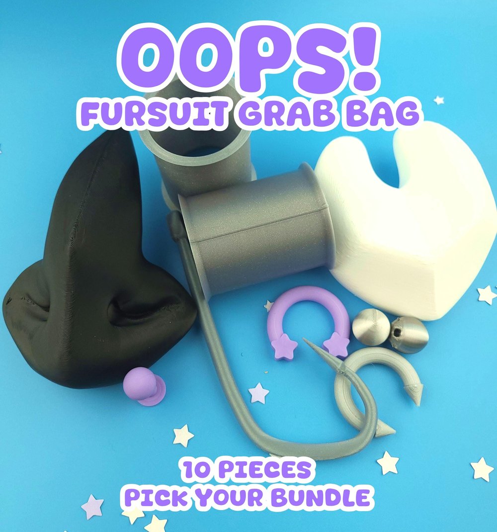 Image of OOPS! 10 Piece Fursuit Accessory Grab Bag, B-Grade Misprints