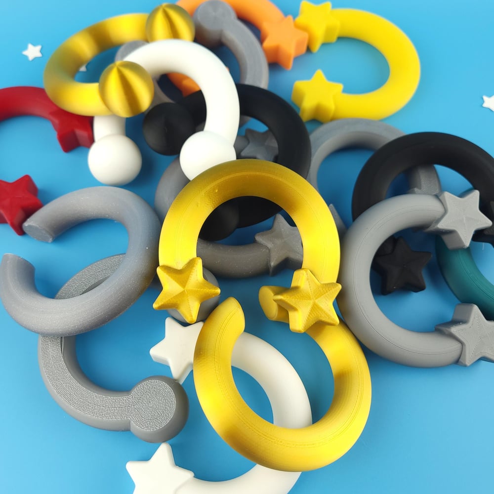 Image of Clearance Fursuit Piercings, 3D Printed Furry Accessories