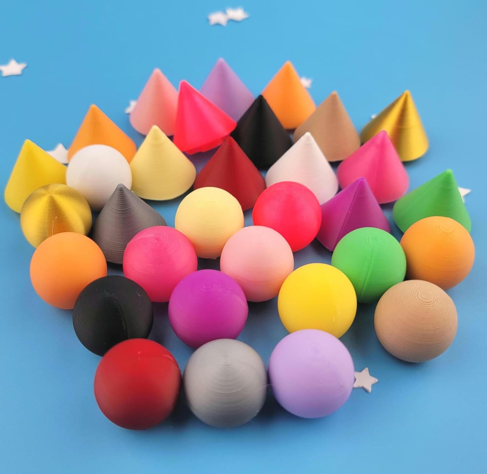 Image of Fursuit Stud Piercings, Ball or Spike Style, Set of 2