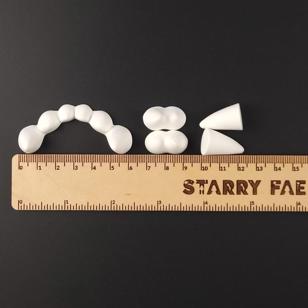 Image of Pointed Fursuit Teeth Set, Custom Colors