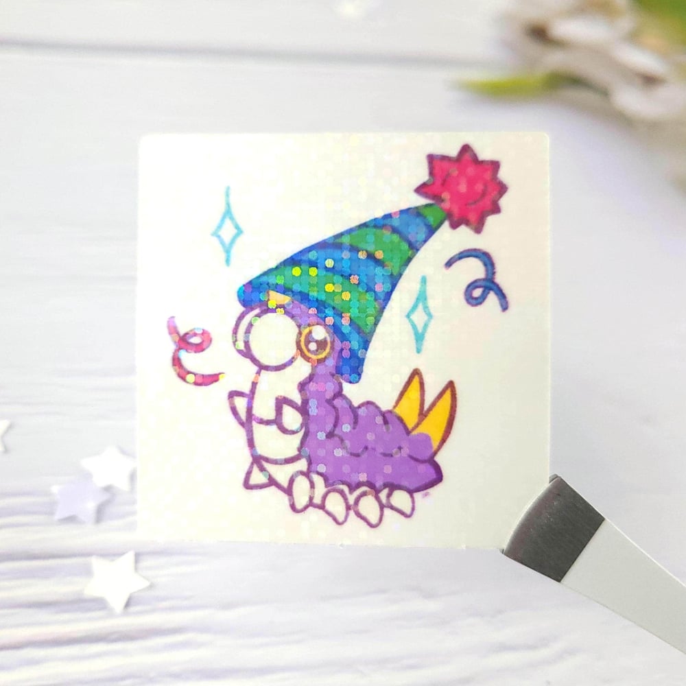 Image of Shiny Party Hat Wurmple Sticker