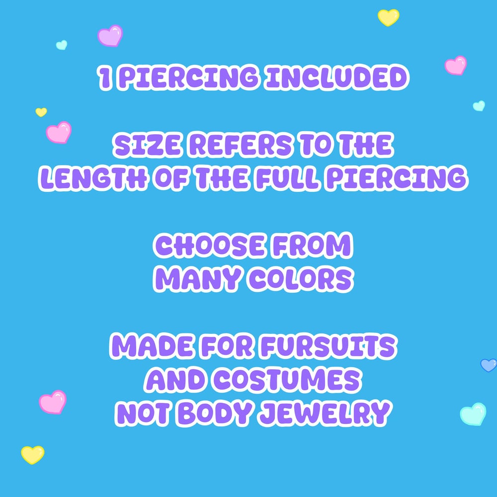 Image of Custom Fursuit Industrial Piercing
