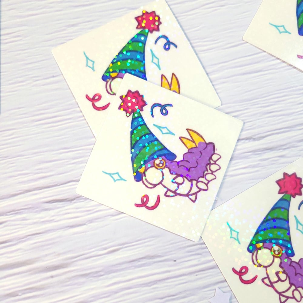 Image of Shiny Party Hat Wurmple Sticker