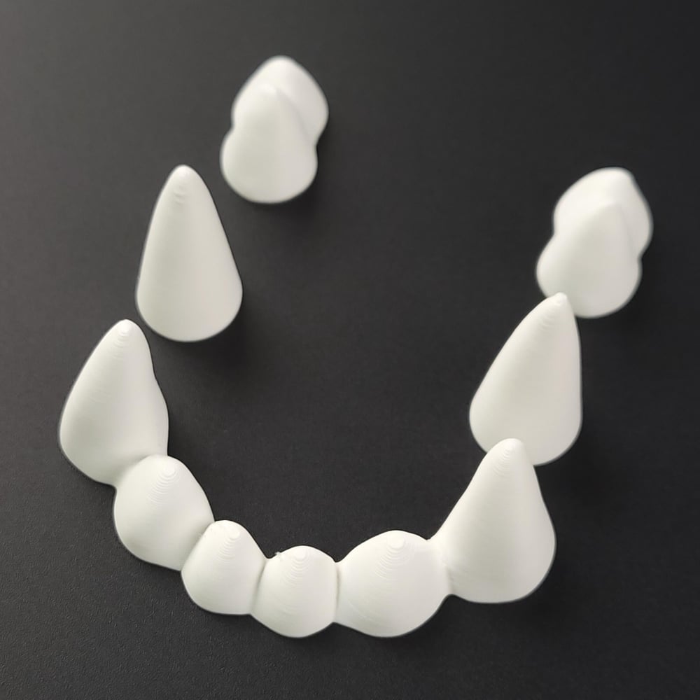 Image of Pointed Fursuit Teeth Set, Custom Colors