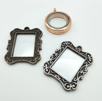 Image 2 of Custom Mini Pet Portrait Framed Pendant 