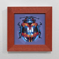 Image 1 of Milkweed Leaf Beetle - Original Framed Painting