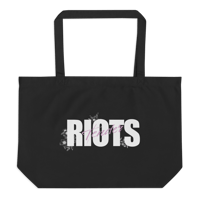 Tender Riots Large Organic Tote Bag
