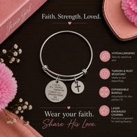 Image 2 of Stainless Steel Adjustable Charm Bracelet
