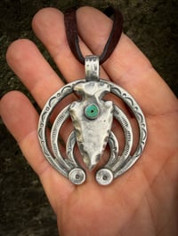 Image 3 of WL&A Handmade Old Style Arrowhead Royston Heishi Naja 