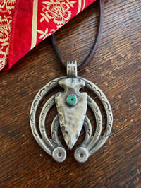 Image 2 of WL&A Handmade Old Style Arrowhead Royston Heishi Naja 