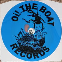 Image 4 of SPLIT - HAYWIRE / NO GUARD - "Shirts vs. Skins" 12" EP (Single-sided, Blue Vinyl)