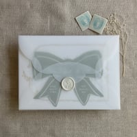 Image 1 of White vellum scallop envelope for 5x7 card | pack of 10
