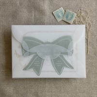 Image 2 of White vellum scallop envelope for 5x7 card | pack of 10