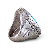 Image 6 of Vintage 'Mary Livingston' Southwest Silver Inlay Ring, c. 1970s