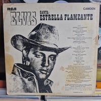 Image 2 of ELVIS - Canta Estrella Flameante LP