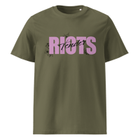 Image 5 of Tender Riots Organic Cotton Shirt (Pink Logo up to 5XL)