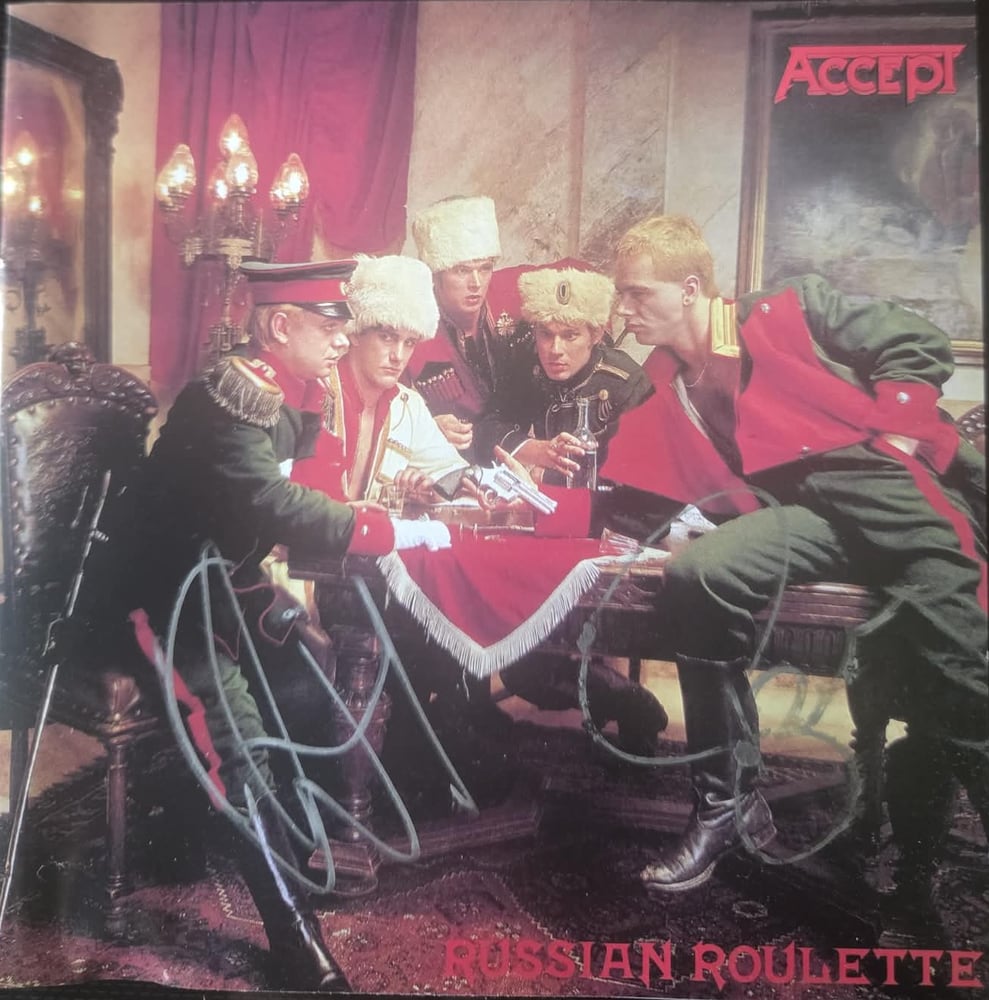 Image of ACCEPT - Russian Roulette - SIGNED CD UDO AND PETER BALTES