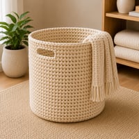 Image 2 of ELARA Handmade Laundry Basket 