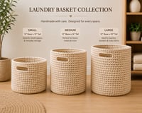 Image 5 of ELARA Handmade Laundry Basket 