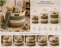 Image 4 of ELARA Kids Storage Basket