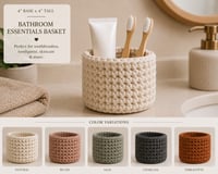 Image 3 of ELARA Bathroom Essentials Basket