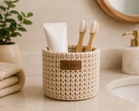 Image 4 of ELARA Bathroom Essentials Basket