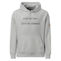 Image 2 of Sticky Gritty Organic Cotton Hoodie (Light Colors up to 2XL)