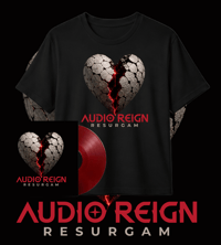 Image 1 of AUDIO REIGN – RESURGAM - T SHIRTS/TANK TOP/LONG SLEEVE T - LTD SIGNED RED VINYL BUNDLE