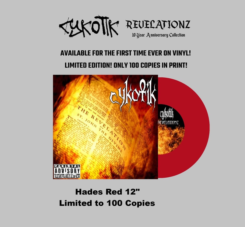 Image of Cykotik - Revelationz - "Hades Red" 12 Inch Vinyl