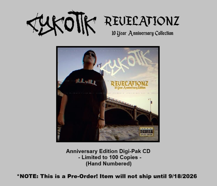 Image of Cykotik - Revelationz: 10 Year Anniversary Edition - Digi Pak CD [PRE-ORDER]