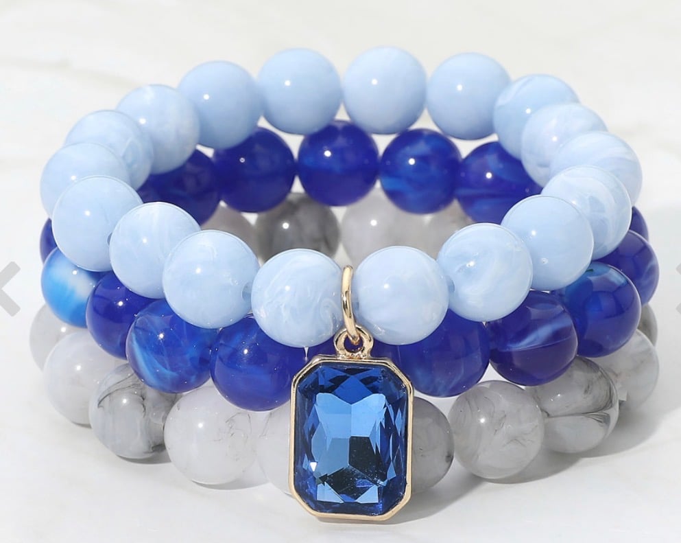Image of 3PCS BEADED BRACELET 