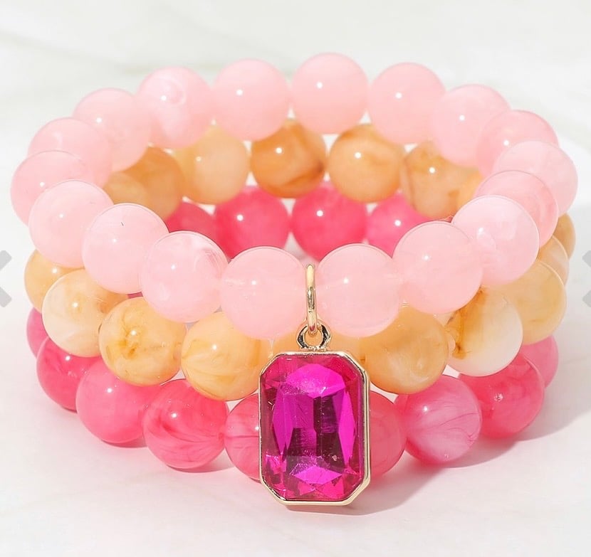 Image of 3PCS BEADED BRACELET 