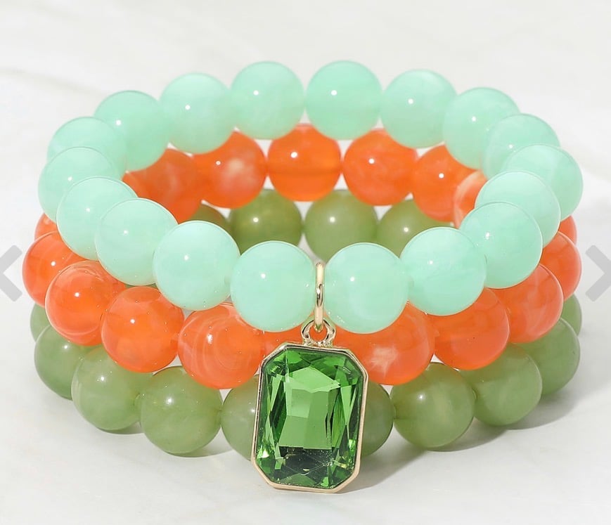 Image of 3PCS BEADED BRACELET 