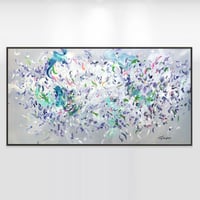 Image 5 of 'The ephemeral blooms' - 185x95cm, FRAMED in Black