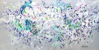 Image 10 of 'The ephemeral blooms' - 185x95cm, FRAMED in Black