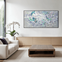 Image 2 of 'The ephemeral blooms' - 185x95cm, FRAMED in Black