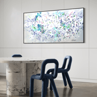 Image 6 of 'The ephemeral blooms' - 185x95cm, FRAMED in Black