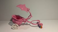 Image 2 of Vintage 1980s G1 My Little Pony UK Exclusive Baby Bow Tie’s Pink Stroller Pram