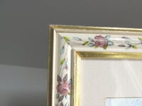 Image 6 of Vintage Watercolour Painting, Shotwick Chesire St Michael's Church by M Sharp, Framed (frame wear)