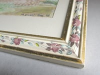 Image 12 of Vintage Watercolour Painting, Shotwick Chesire St Michael's Church by M Sharp, Framed (frame wear)