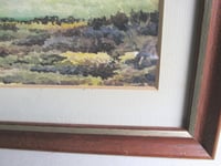 Image 12 of Vintage Watercolour Painting, Woodland Trees Landscape by F. T. Cambridge, Framed 