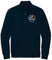Image 1 of ROE 9 Soar Embroidered Pocket Quarter Zip