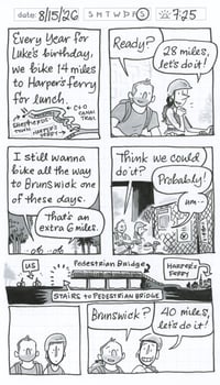Image 2 of ✨NEW!!✨ Daily Comic 8/15: Harper's Ferry Bike Ride