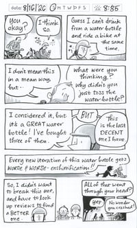 Image 1 of ✨NEW!!✨ Daily Comic 8/16: Water Bottle Bike Crash