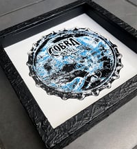 Image 2 of COBRA BEER BOTLLE TOP • 1/2 Artist Proof • SUPPLIED FRAMED ready to hang